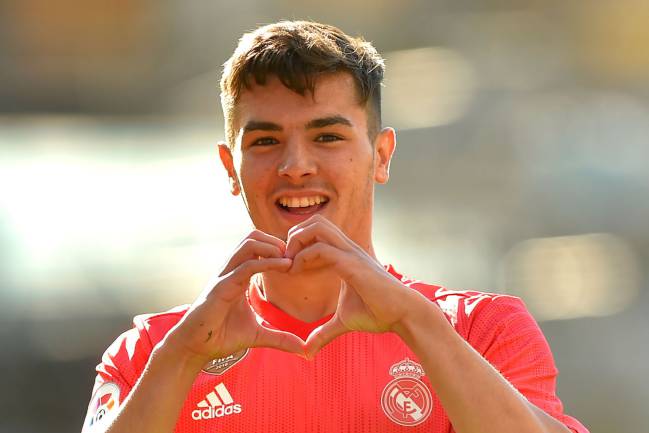 A new heart | Real Madrid's Spanish midfielder Brahim Diaz celebrates after scoring against Real Sociedad.