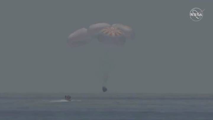 Spacex Crew Dragon Returns To Earth As It Happened As Com